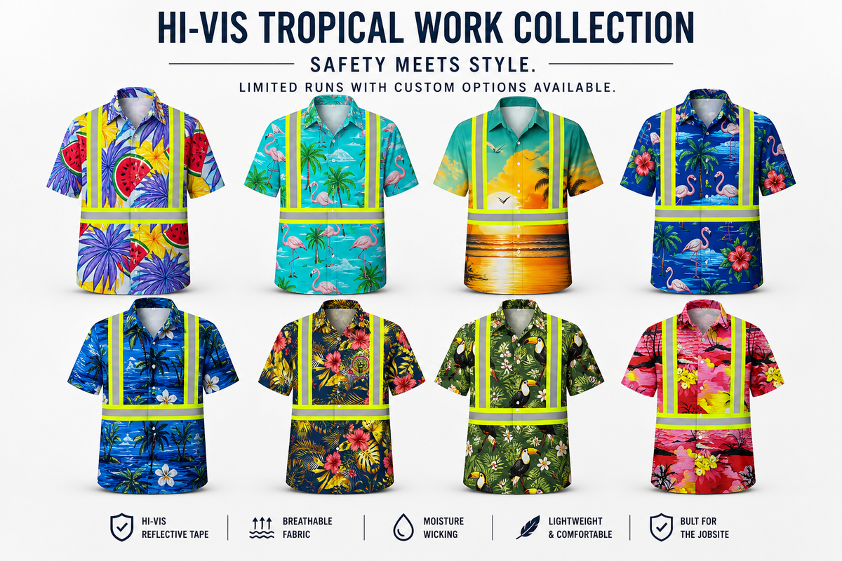 Safety Meets Style: Meet Our Hi-Vis Tropical Work Collection